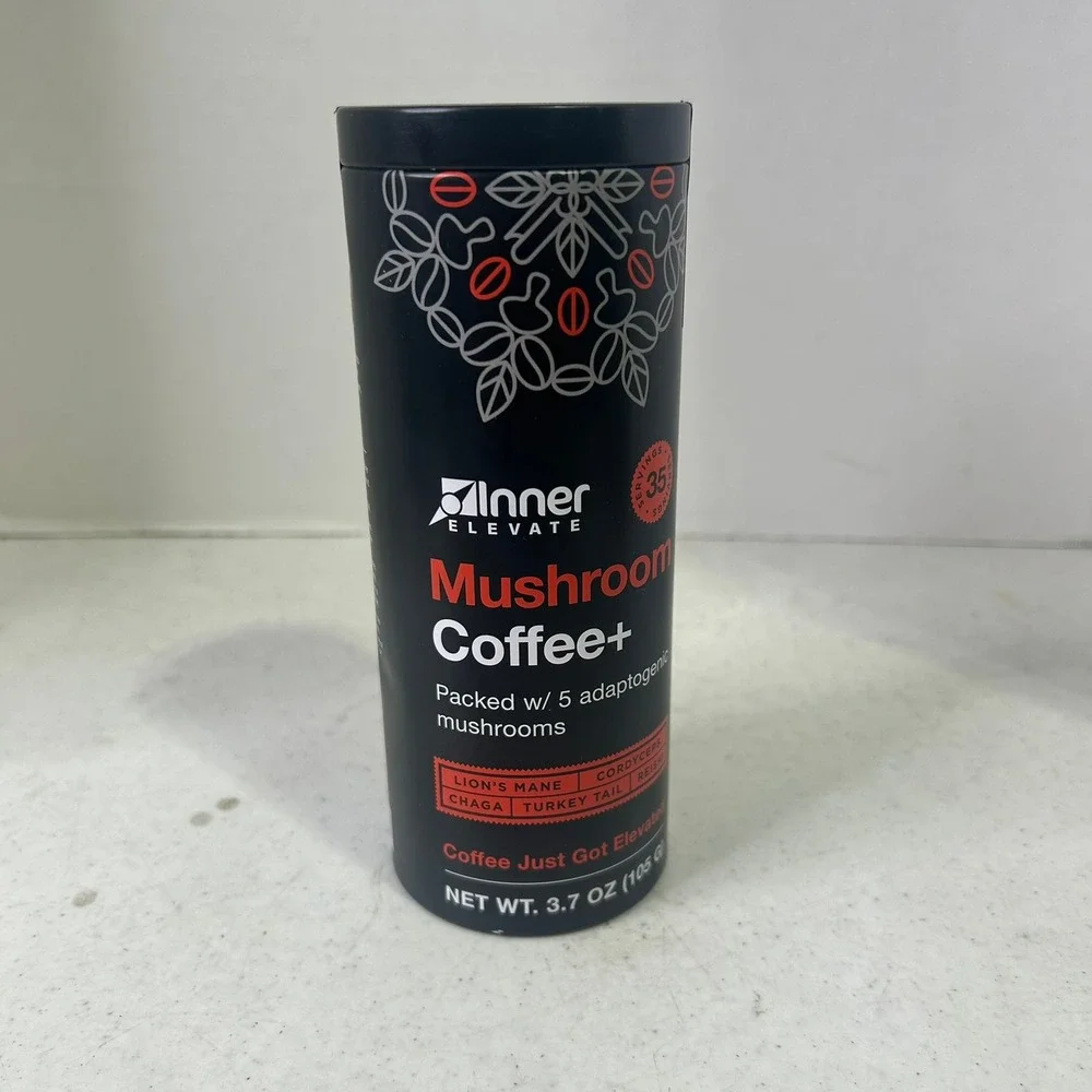 Inner Elevate Mushroom Coffee+ Adaptogenic 5 Mushroom Blend 3.7oz 35 Servings